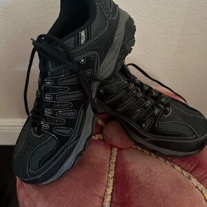 Black Sketchers Athletic Men's Shoes